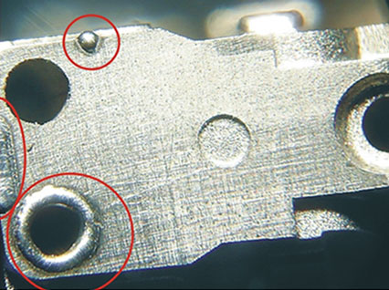 <a href='http://www.supertaoke.com/product/3.htm' class='text_a'>模具激光焊機</a>修復(fù)模具效果